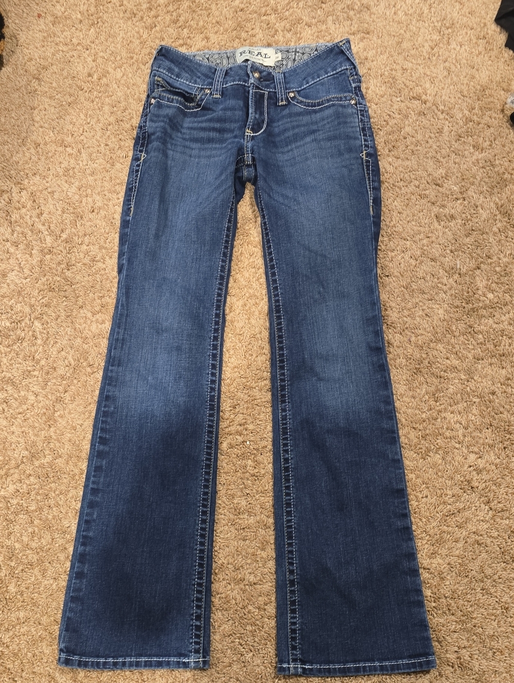 Women's Ariat Mid Rise Boot Jean 26R
